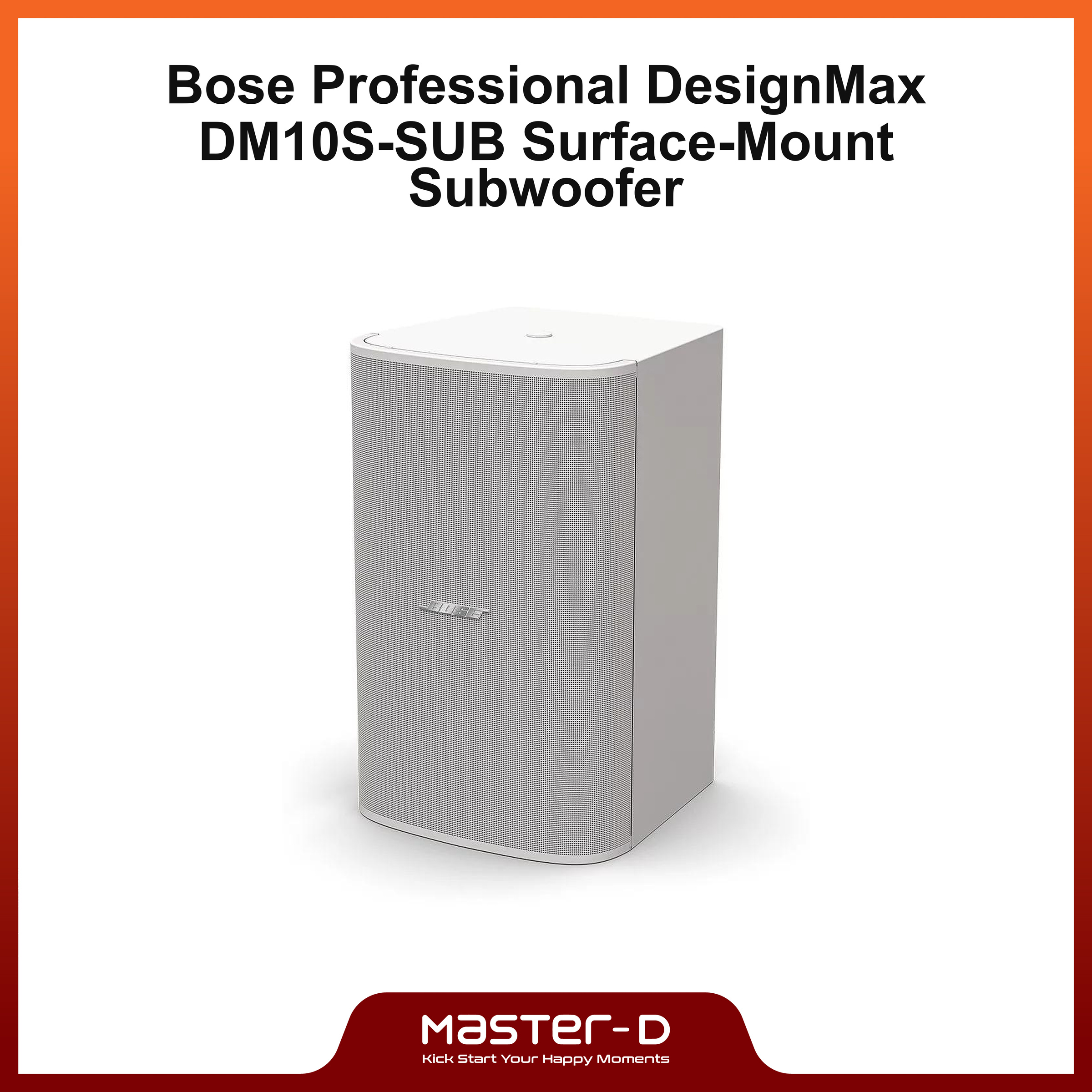 Bose Professional DesignMax Surface-Mount Subwoofer | Model: DM10S-SUB