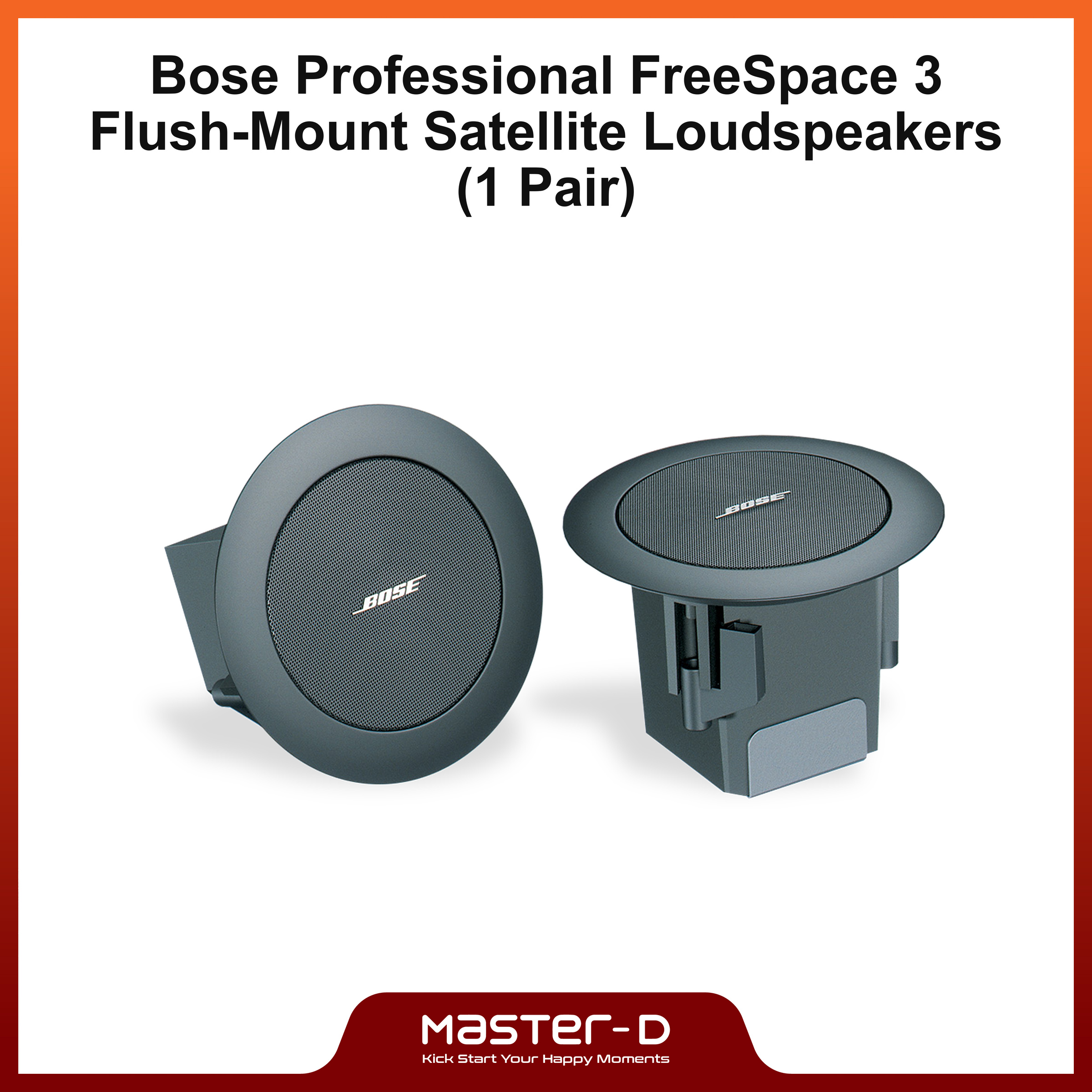 Bose Professional FreeSpace 3 Flush-Mount Satellite Loudspeaker (1 Pair) | Model: FreeSpace 3 Flush-Mount Satellite