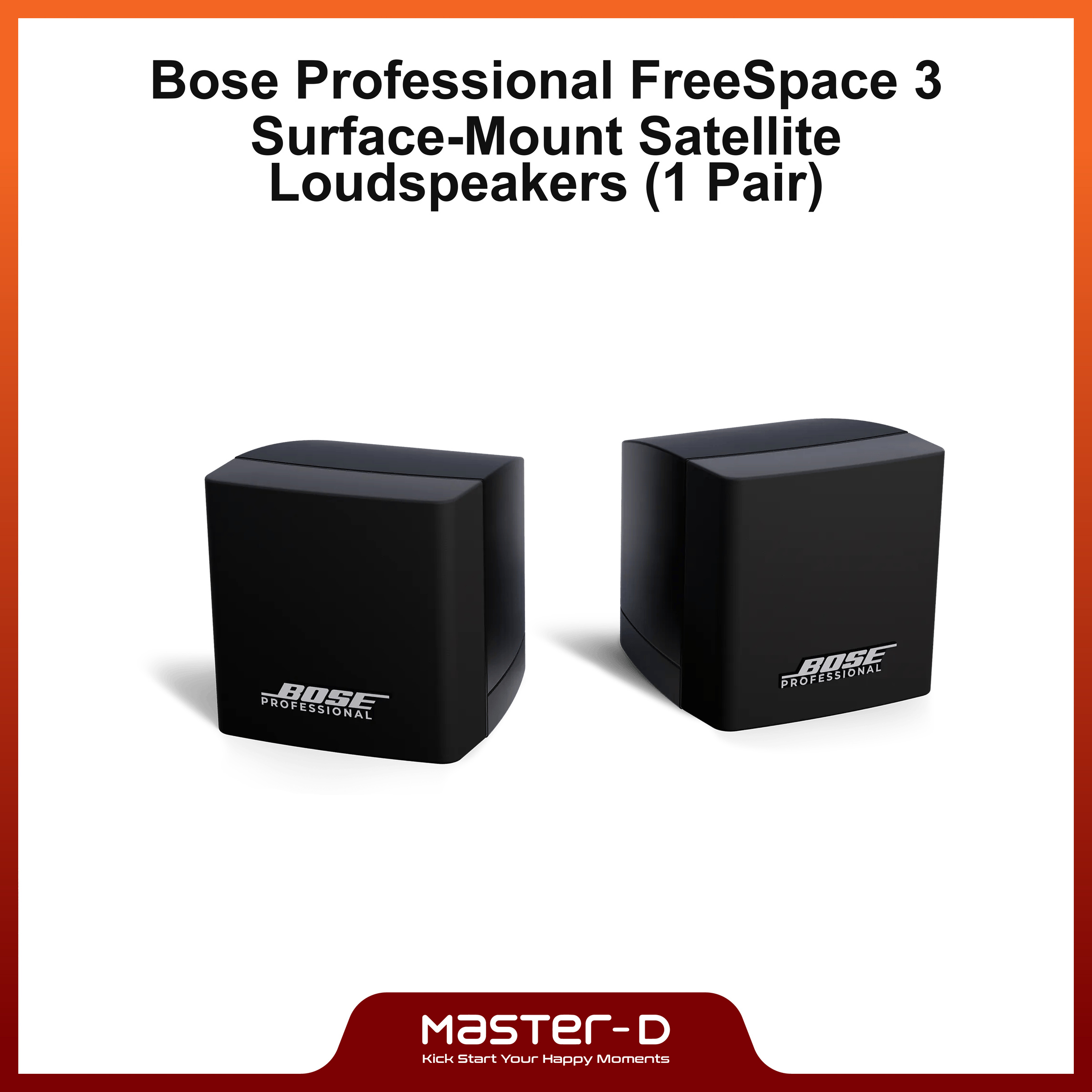 Bose Professional FreeSpace 3 Surface-Mount Satellite Loudspeaker (1 Pair) | Model: FreeSpace 3 Surface-Mount Satellite